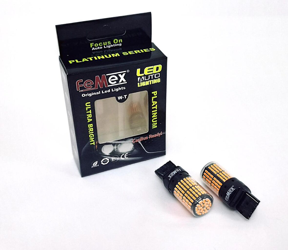 FEMEX Platinum T20 7440 / 7443 9w Led Aydınlatma Ampul Tek Duy / Çift Duy Parlak Turuncu