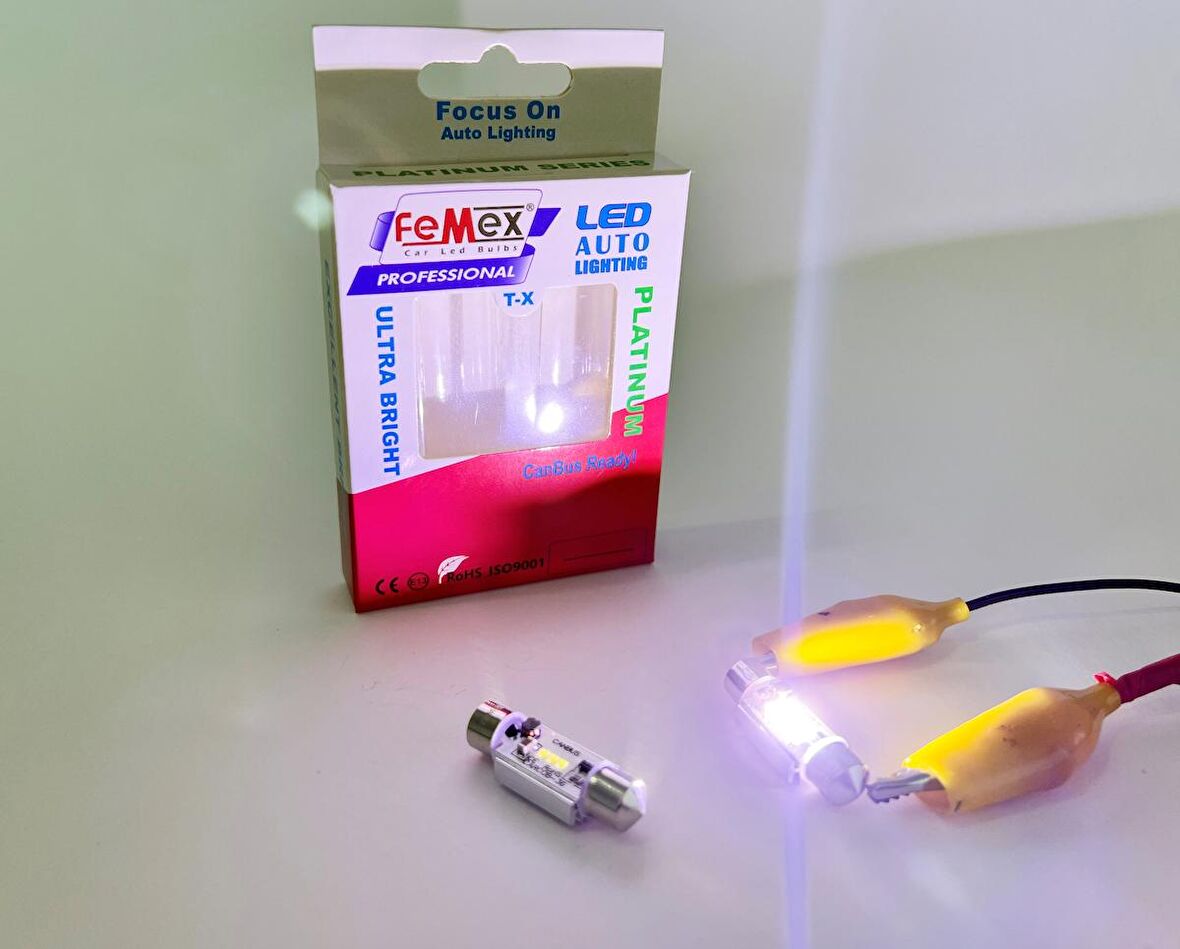FEMEX Platinum 36mm Sofit Led Ampul CSP Chipset Aktif Canbus