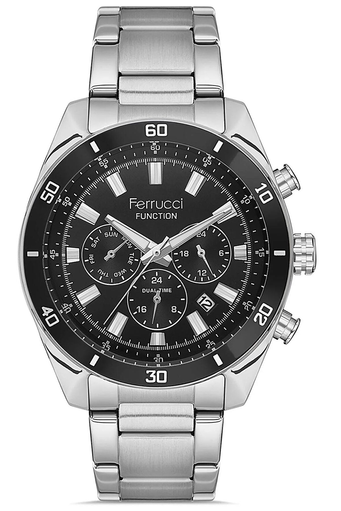 Erkek Çelik Kasa Spor Kol Saati Çelik Kordon Su Geçirmez Paslanmaz Çelik Tüm Göstergeler Aktif 2 Yıl Garantili