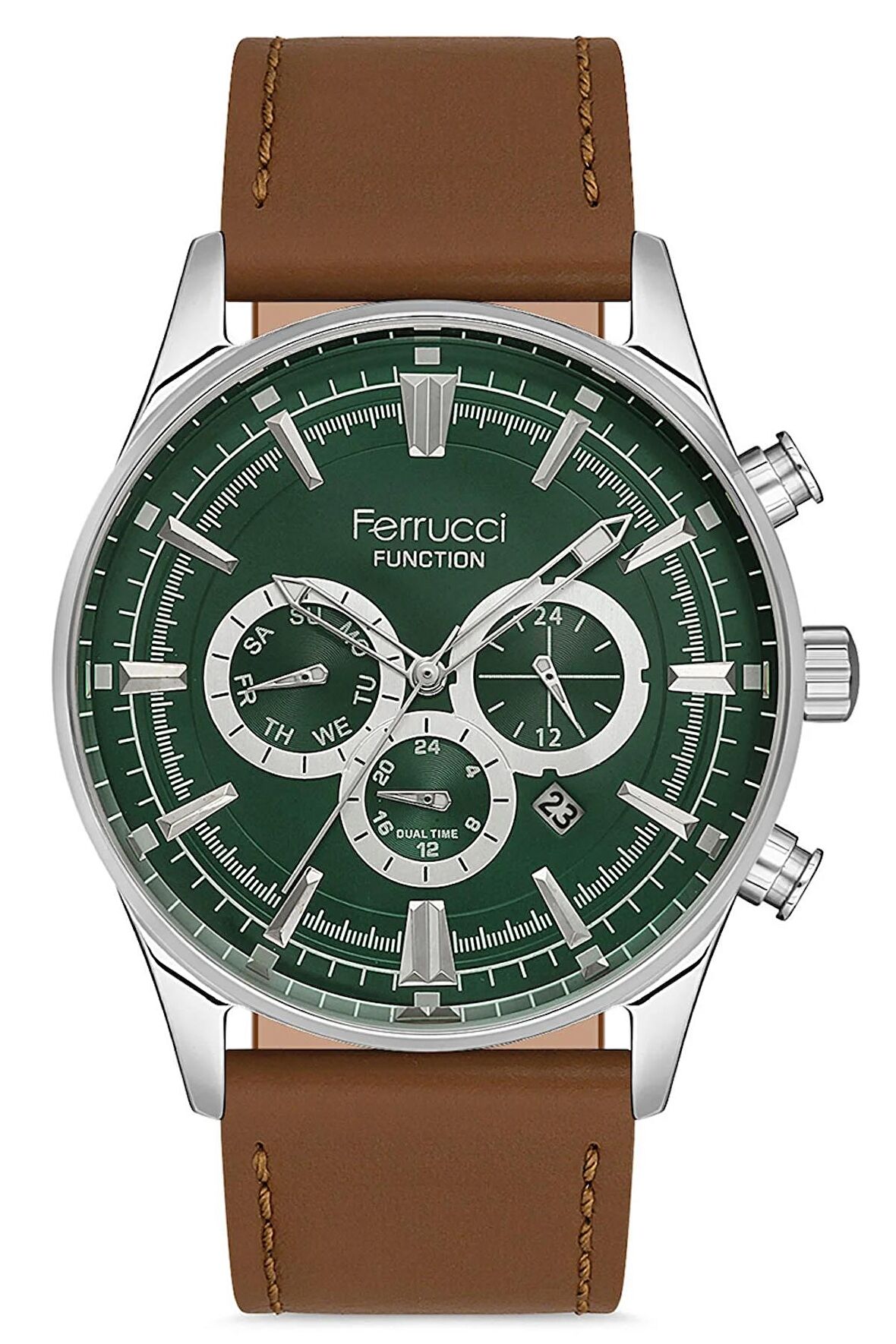 Erkek Çelik Kasa Kol Saati Deri Kordon İç Fonksiyonlar Aktif Su Geçirmez Paslanmaz Çelik Model Premium Seri