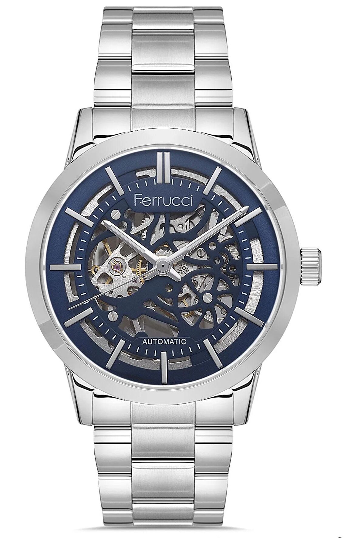 Erkek Çelik Kasa Otomatik Kol Saati Çelik Kordon Paslanmaz Çelik Otomatik Pilsiz Premium Model