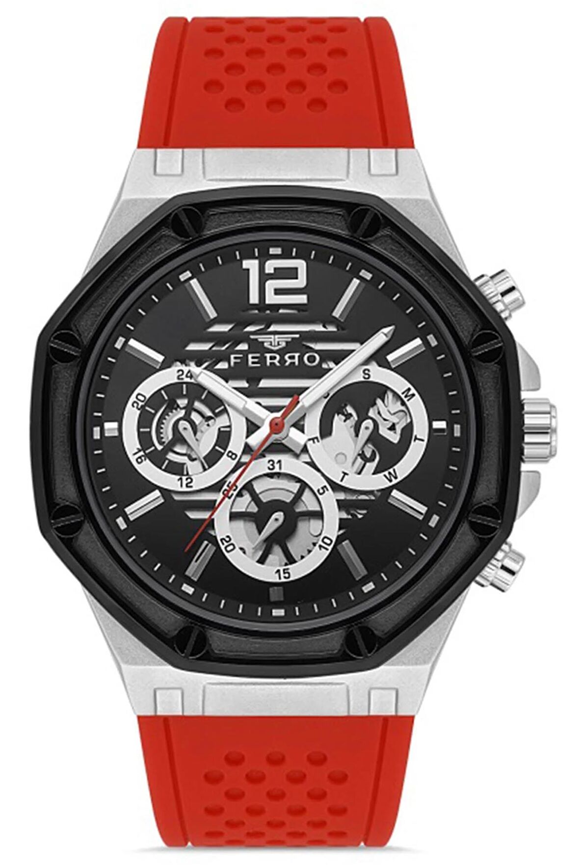 Erkek Çelik Kasa Spor Kol Saati Silikon Kordon Su Geçirmez İç Fonksiyonlar Aktif Çalışır Paslanmaz Çelik Model Premium Seri