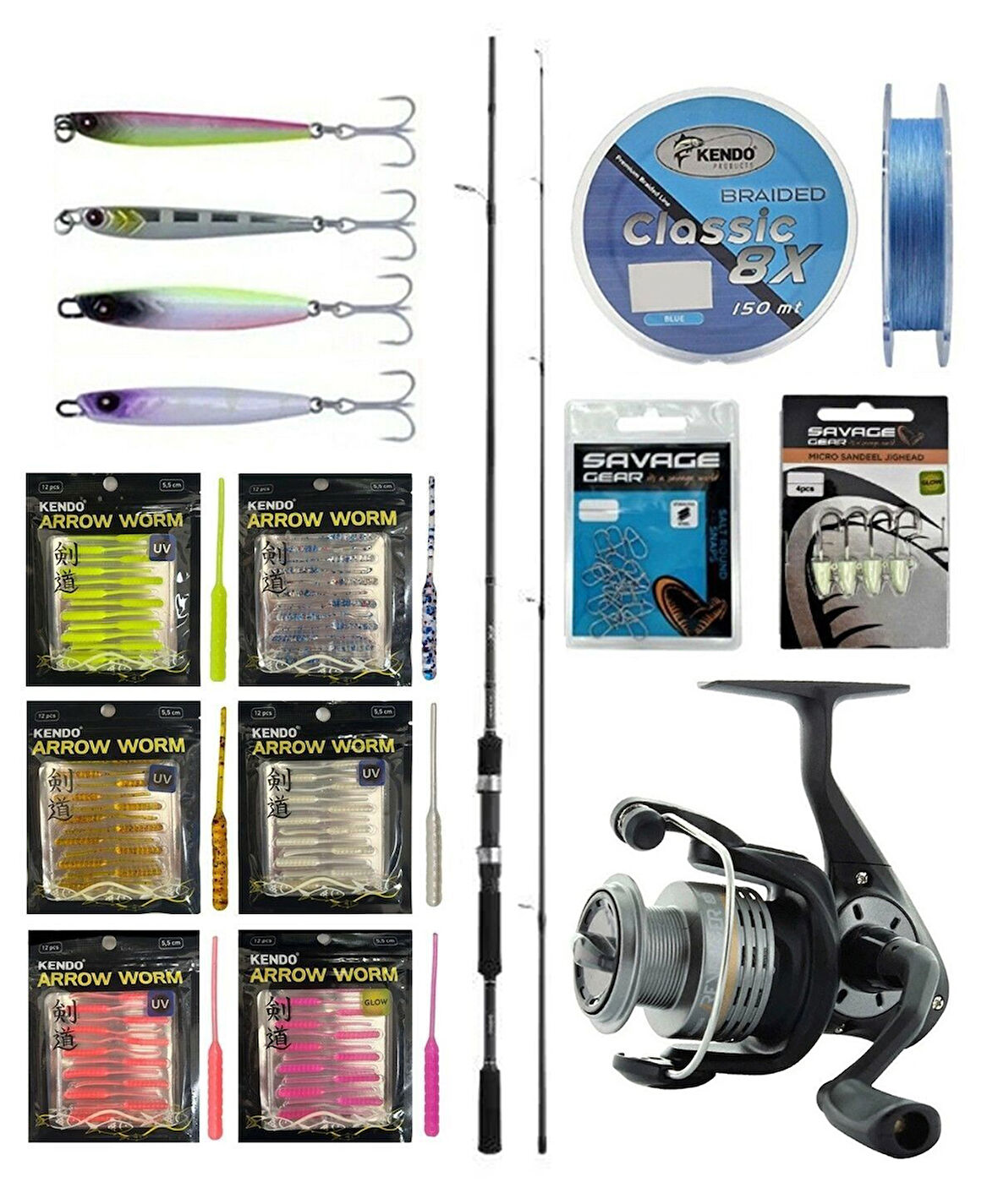 YekOutdoor FireWorm LRF Seti Shimano Kamış FX XT Spinning Moderate Fast 2,10m 1-11g 2pc&Okuma Revenger RV-25 FD Olta Makinesi