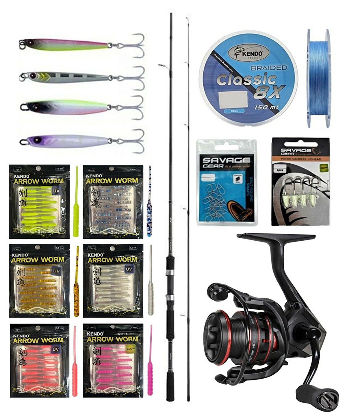 YekOutdoor FireWorm LRF Seti Shimano Kamış FX XT Spinning Moderate Fast 2,10m 1-11g 2pc&Okuma Ceymar HD CHD-1000A 7+1BB Olta Makinesi