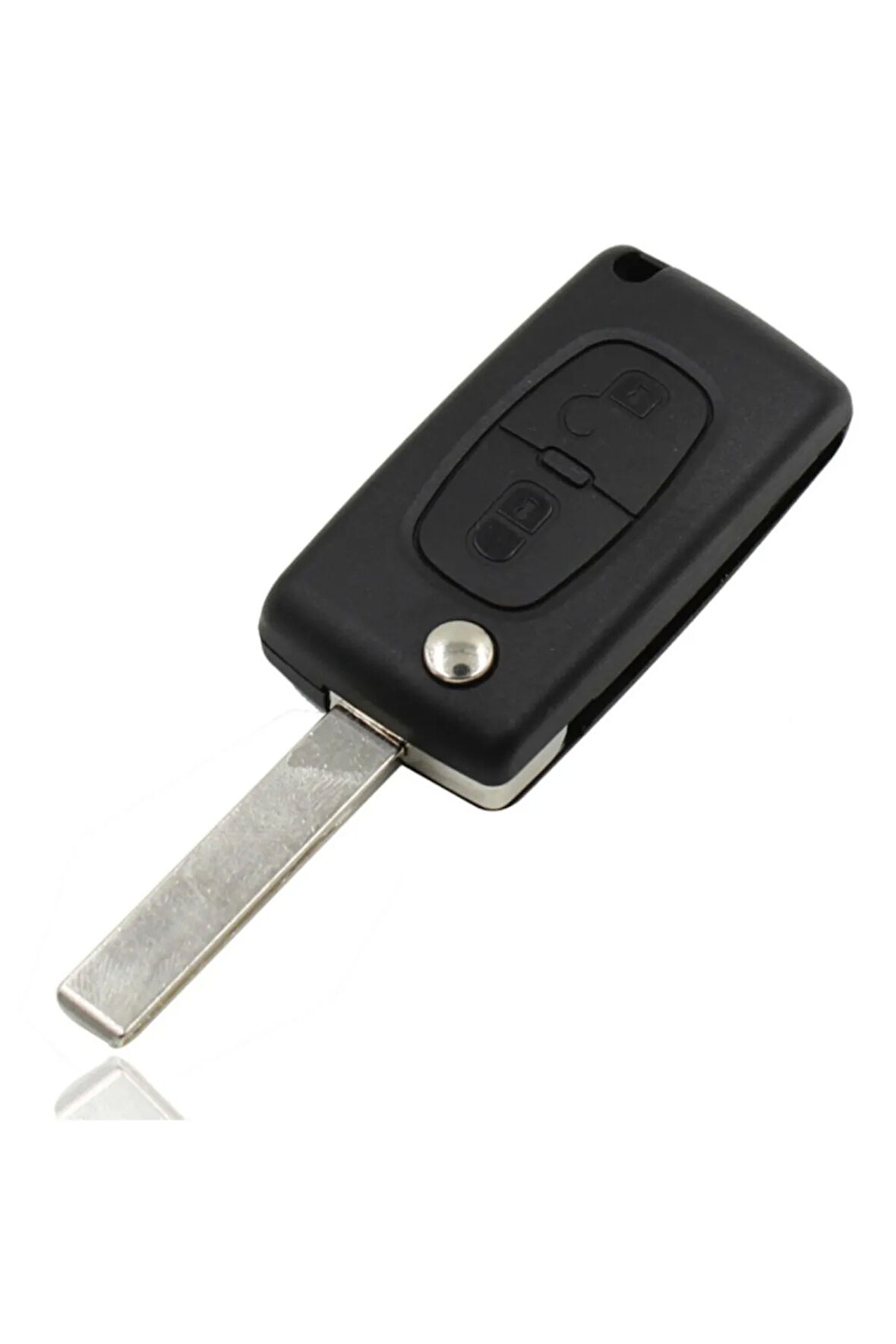 Peugeot 207 307 308 Partner Citroen C3 C4 C5 Anahtar Kabı Kumanda Kabı 2 Buton (pil Yuvasız)