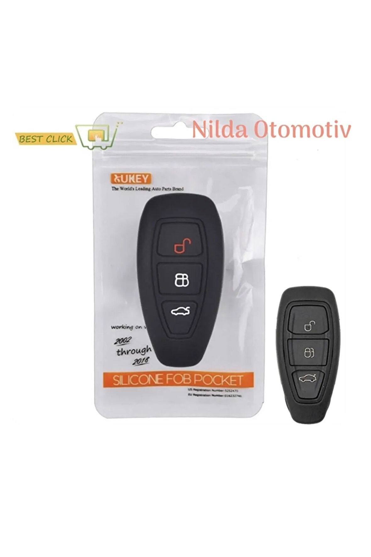 Ford Focus Fiesta Kuga Mondeo Bmax Cmax Smax Silikon Anahtar Kılıfı