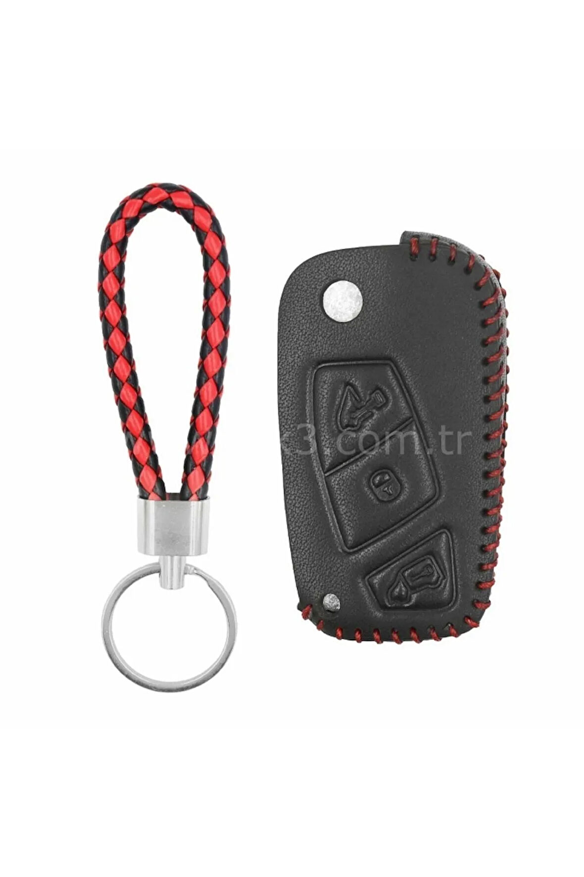 Lüx Fiat Linea Fiorino Ducato Boxer Jumper Sustalı Deri Anahtar Kılıfı 1 . Kalite