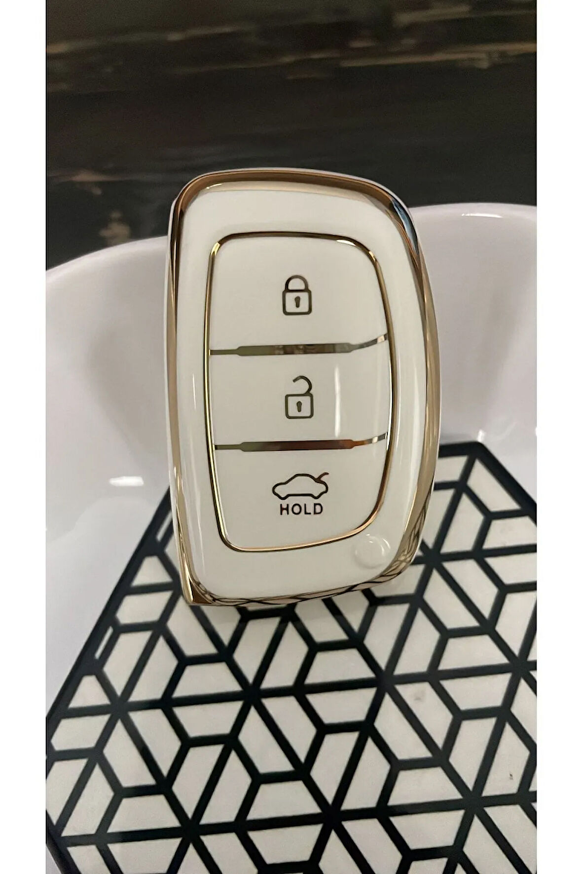 Hyundai Tucson,elentra,bayon,smart Vb.nano Yüksek Kalite Silikon Kumanda Kılıfı Beyaz