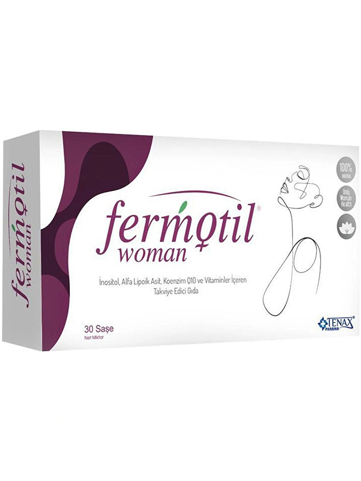 Fermotil Woman 30 Saşe Inositol, Alfa Lipoik Asit, Koenzim Q10 ve Resveratrol İçeren Multivitamin ve Mineral Kompleksi