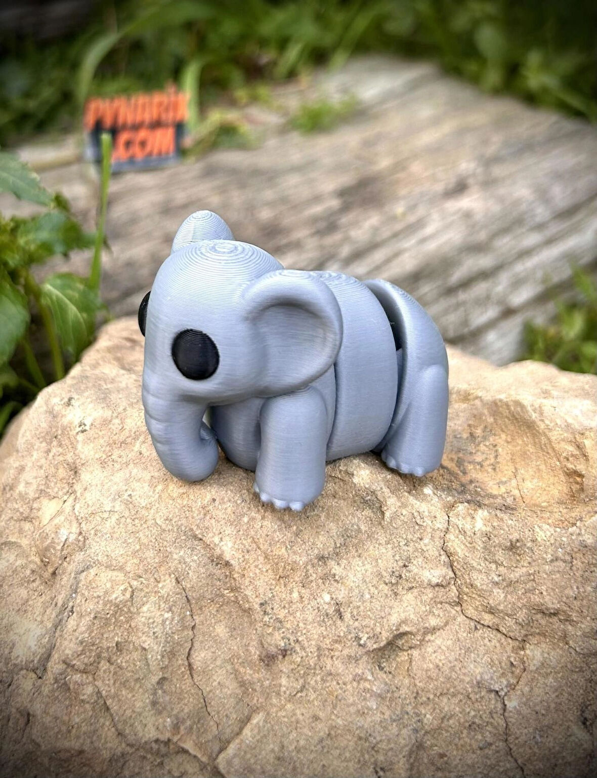 Fil Oyuncak - Ormanların Dev ve Bilge Koruyucusu! 🐘🌿✨3D Hareketli Organik Model- Orta Boy