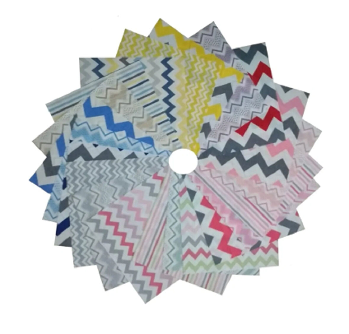 25x25 Cm 20 Parça Kırkyama Patchwork Pamuklu Kumaş 40 Yama Elişi Dikiş Hobi - Çizgi Serisi