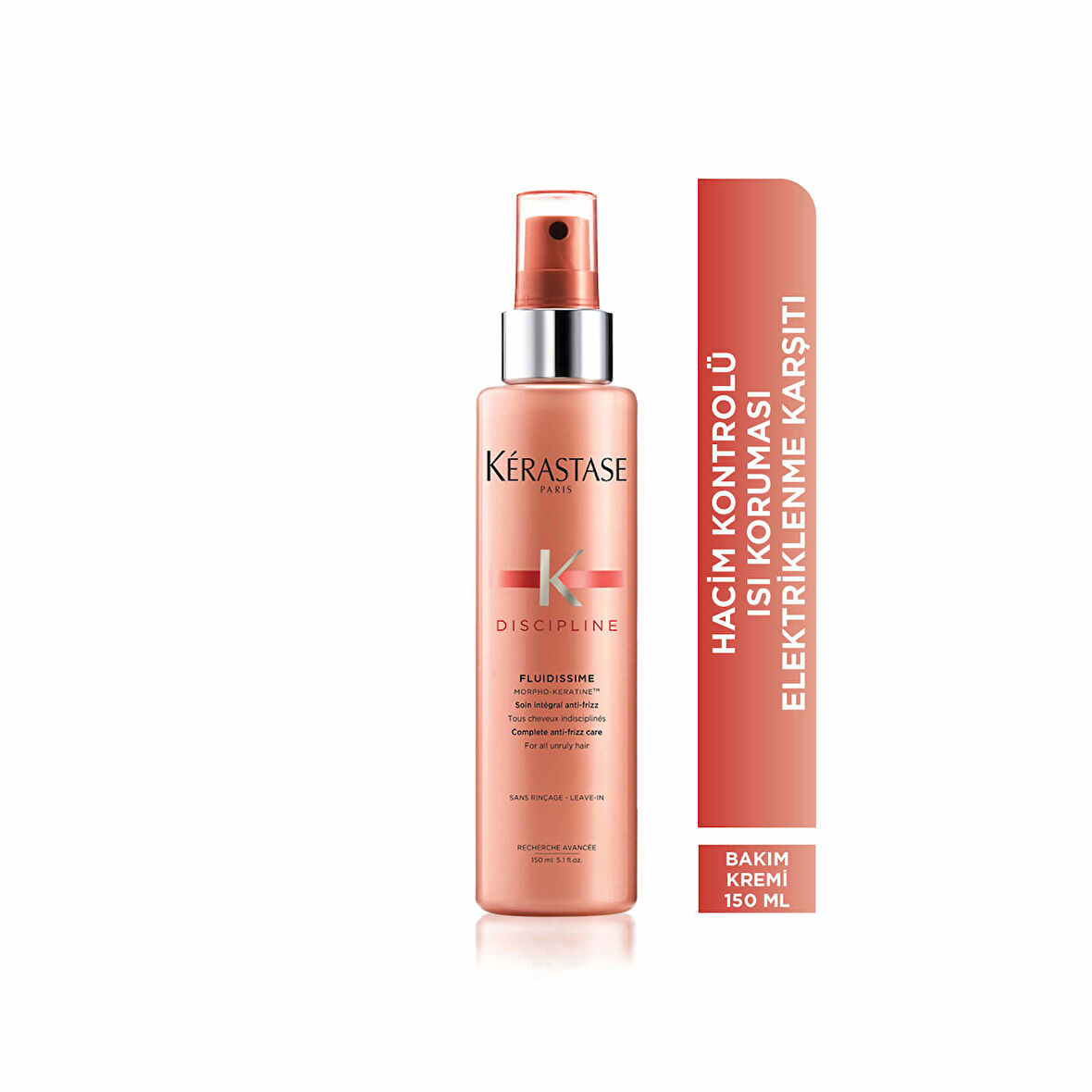 Spray Fluidissime Isıya Karşı Koruyan ve Pürüzsüzlük Veren Elektriklenme Karşıtı Sprey 150ml