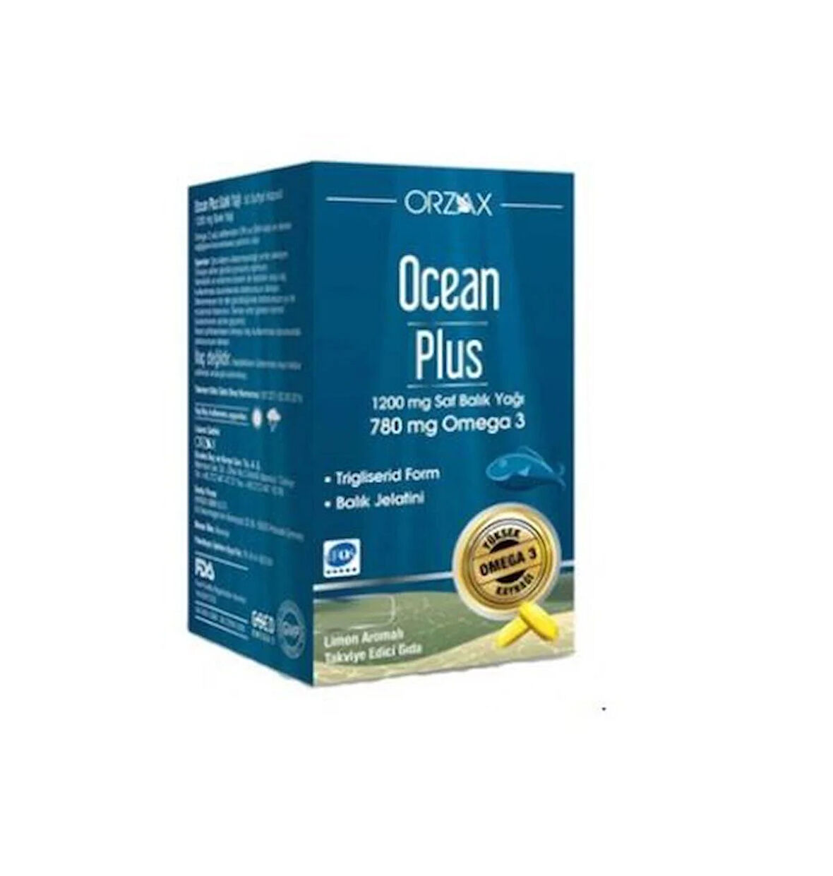 Ocean Plus 1200 Mg Omega-3 Balık Yağı 50 Kapsül