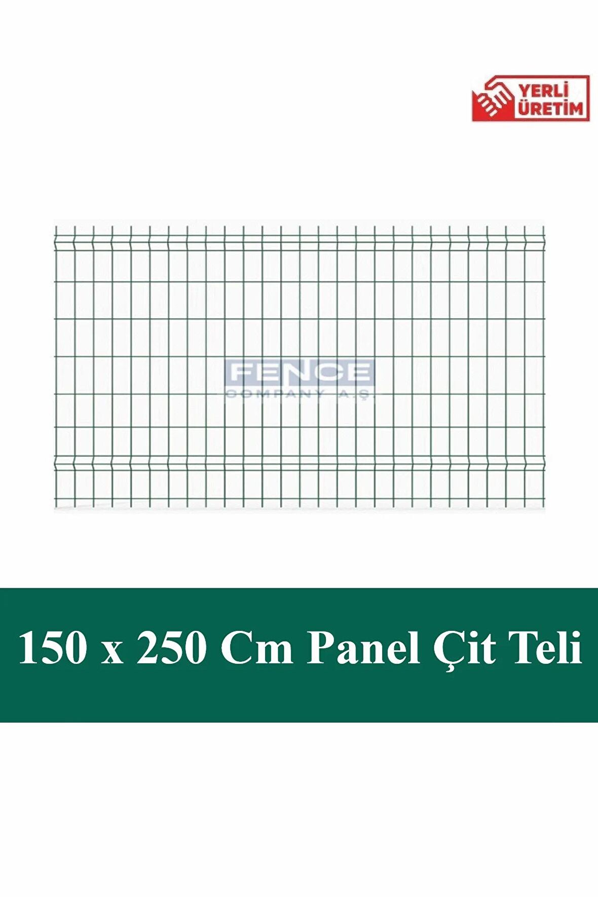 150x250 Cm  Panel Çit Teli | Yeşil 