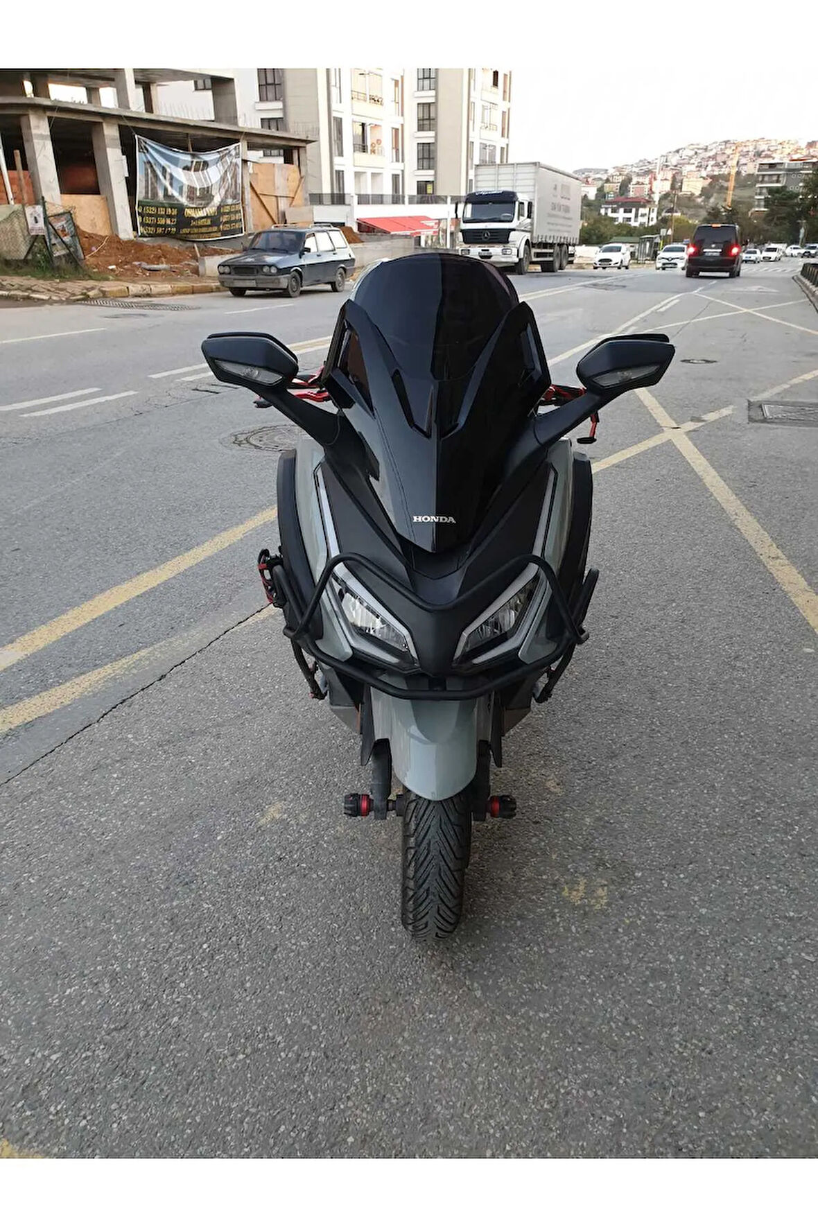 Honda Forza250 Siperlik Ön Cam 2021 2024 Model 47cm Siyah Renkli 4mm BOY