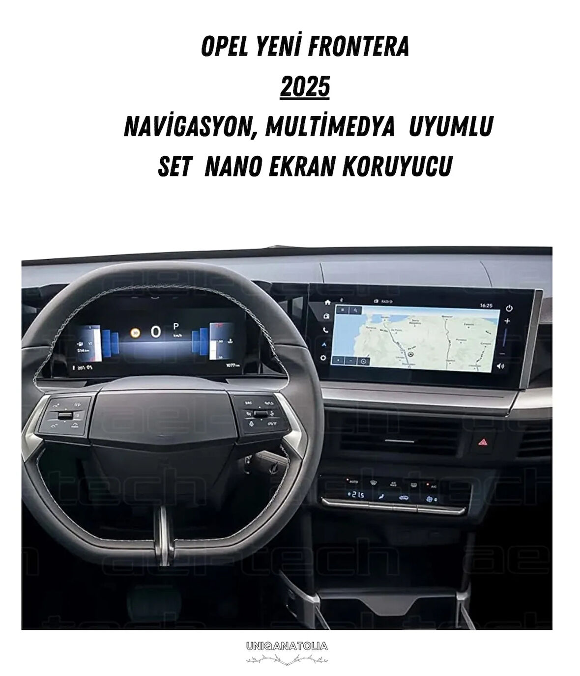 Opel Yeni Frontera 2025 Navigayon ve Multimedya Uyumlu Nano Ekran Koruyucu