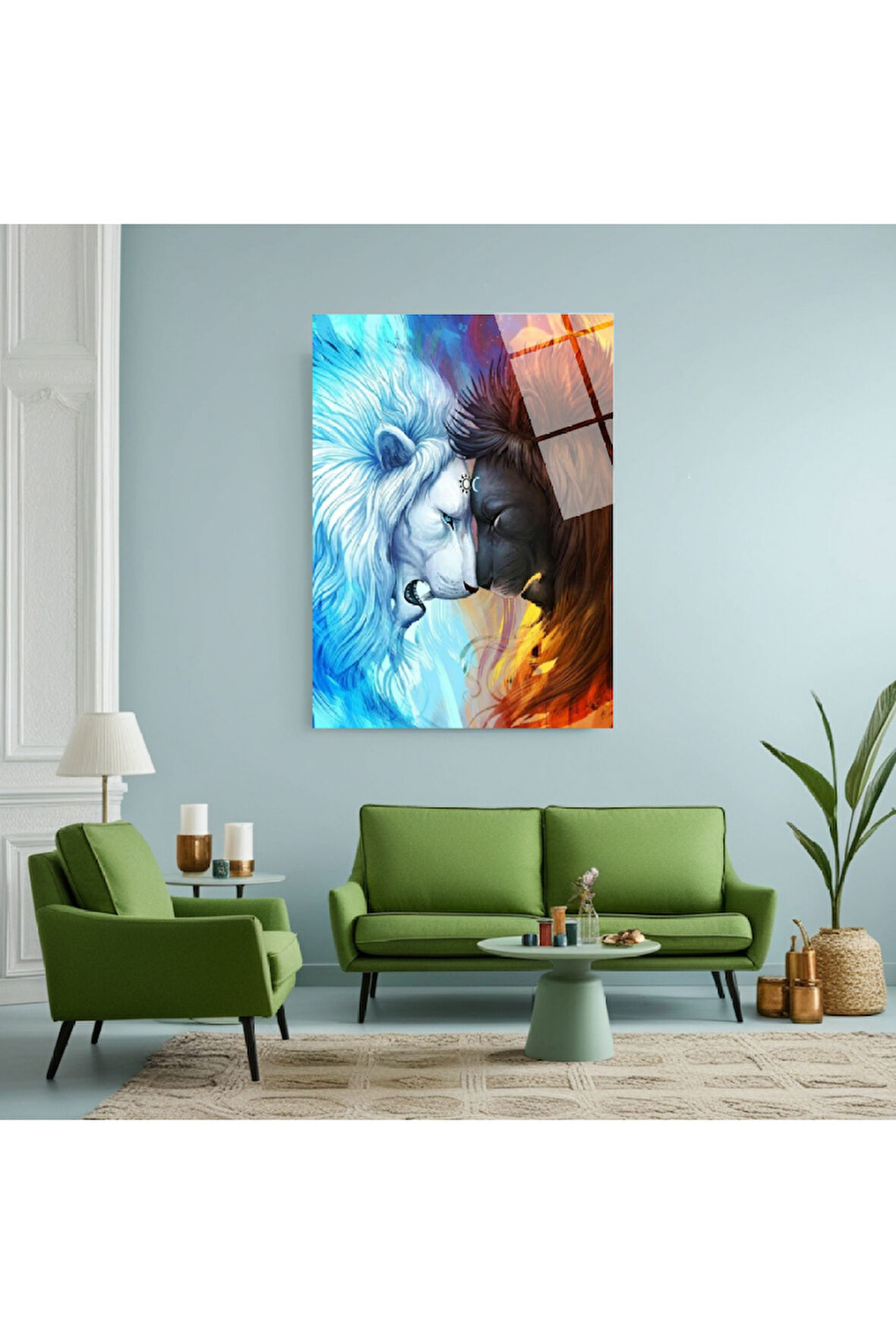 Kurbağa Cam Tablo | Dayanıklı Temperli Cam