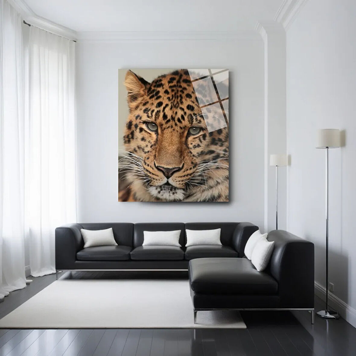 Kurt Cam Tablo | Dayanıklı Temperli Cam | Uluyan Kurt Cam Tablo