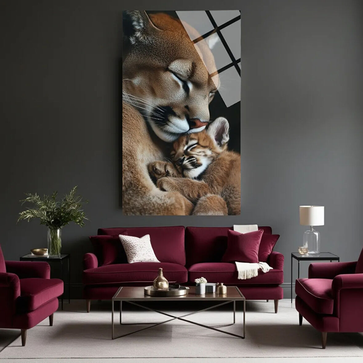 Hayvan Fotoğrafları Cam Tablo | Dayanıklı Temperli Cam