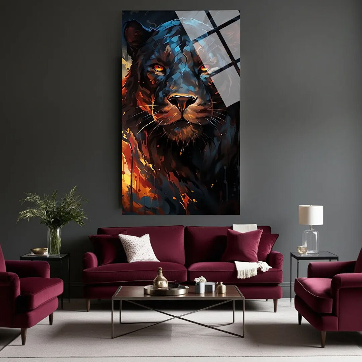 Hayvan Fotoğrafları Cam Tablo | Dayanıklı Temperli Cam