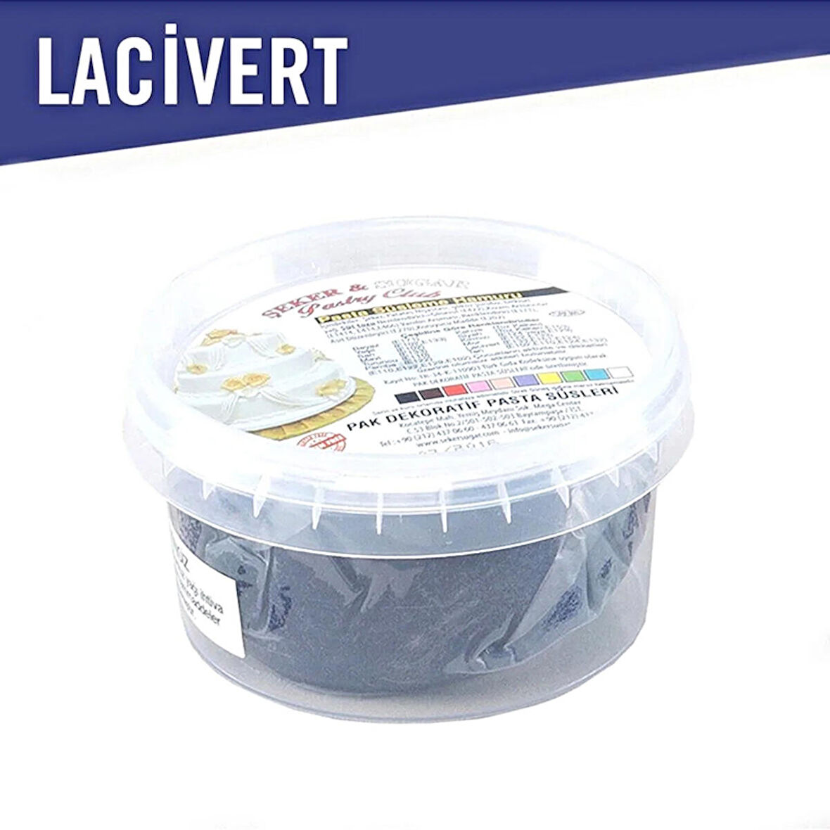 Şeker Sugar Şeker Hamuru Lacivert (200 G)