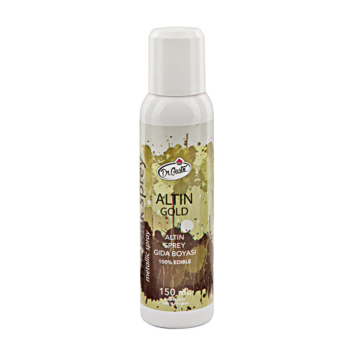 Dr Gusto Metalik Sprey Gıda Boyası 250ml - Altın