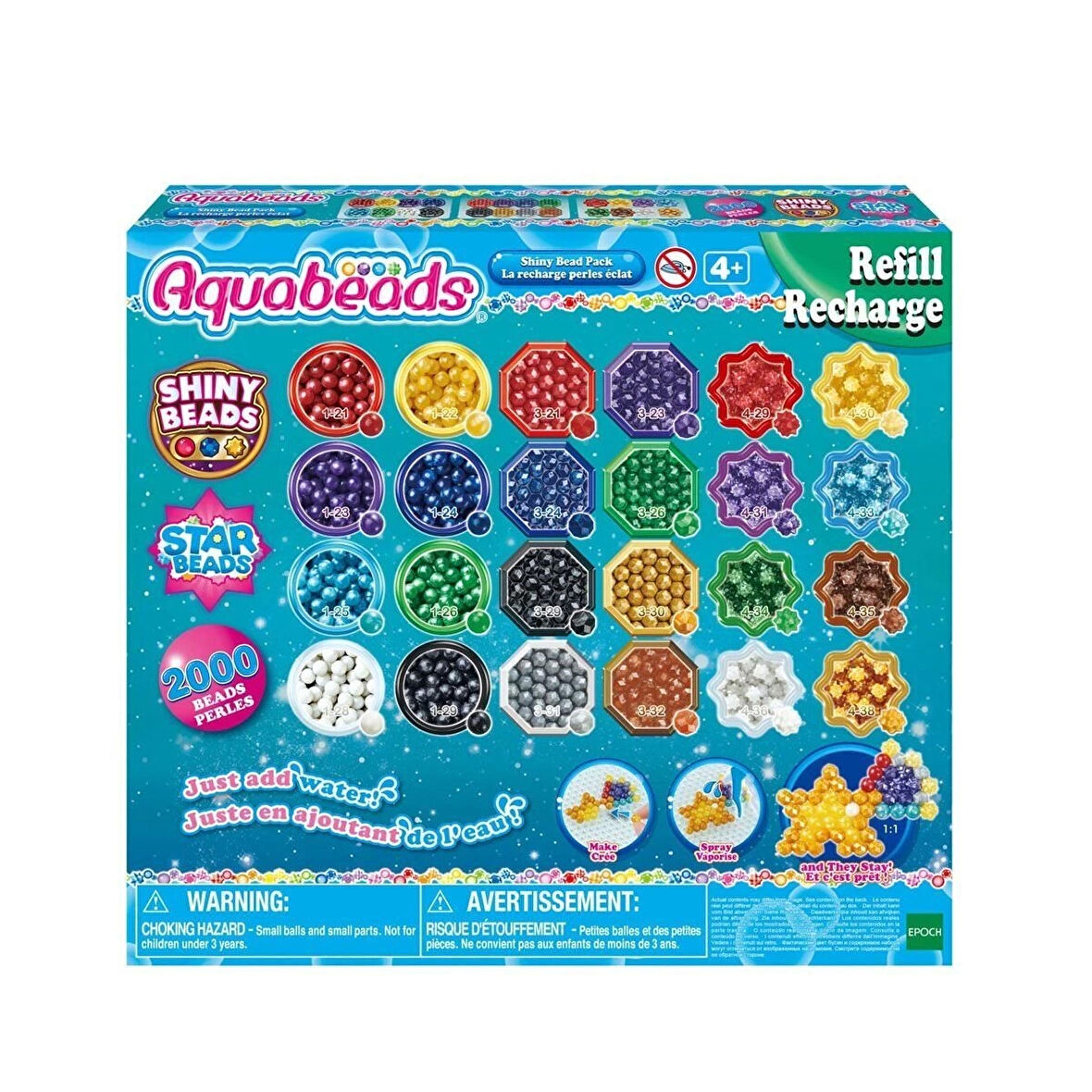 31995 AquaBeads Parlak Boncuk Paketi (yedek paket) 2000 parça +4 yaş