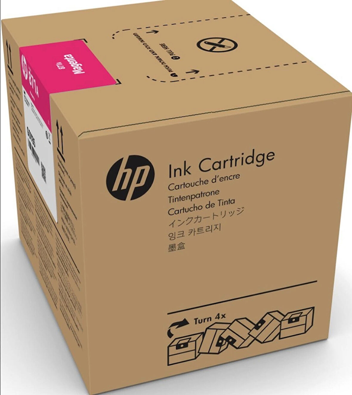 HP 871C Magenta 3 Litrelik Kırmızı Orijnal Latex Mürekkep Kartuşu (G0Y80C)