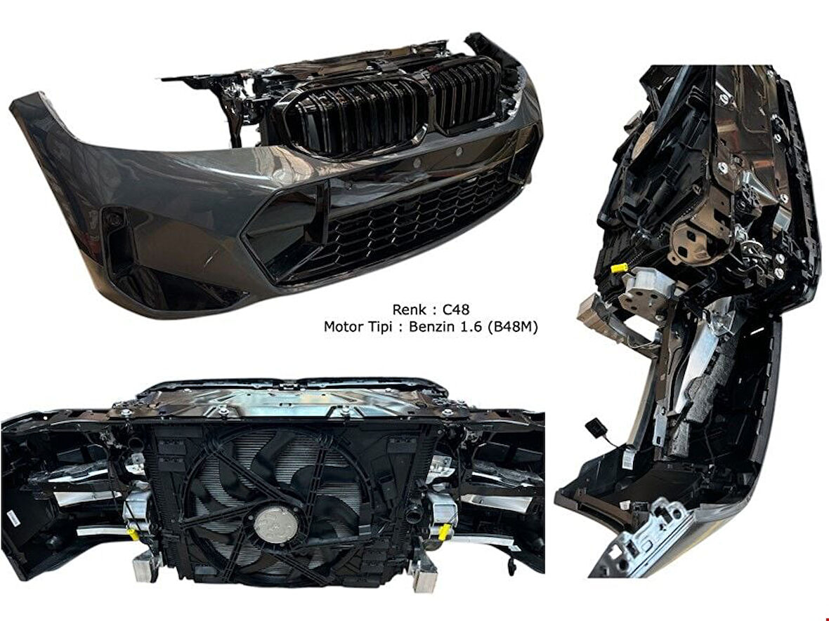 BMW 3 Serisi G20 LCI 2020 ve Sonrası Uyumlu Ön Tampon Panel Radyatör Seti (Dolu)