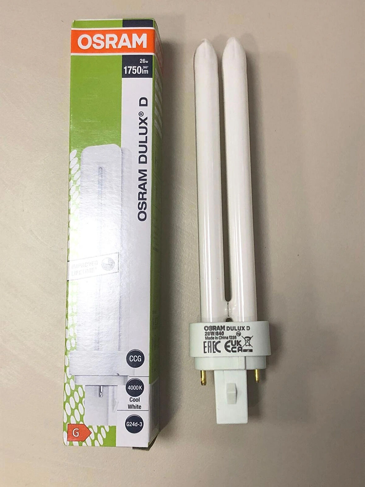 2 ADET OSRAM  PLC LAMBA 26W/840 2P 4000 KELVİN 1750 LÜMEN GÜNIŞIĞI