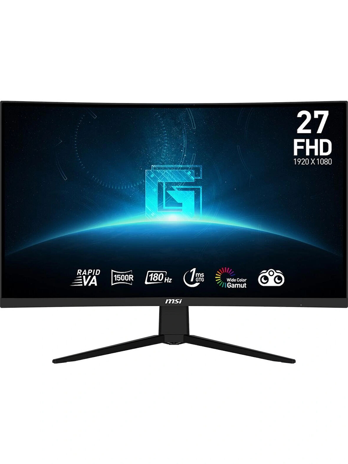 MSI G27C3F 27" 1 ms Full HD Curved 180 Hz Oyuncu Monitörü