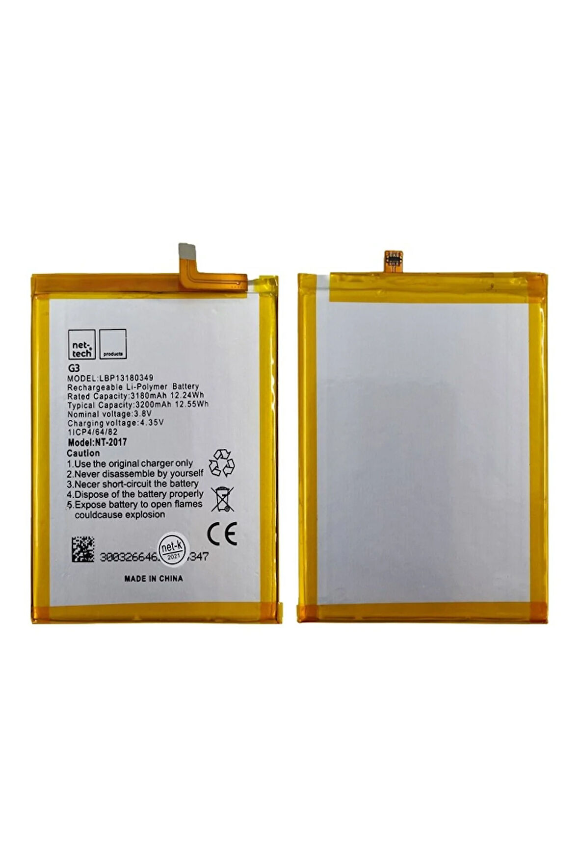 Casper Via G3 Uyumlu Telefon Bataryası Pil