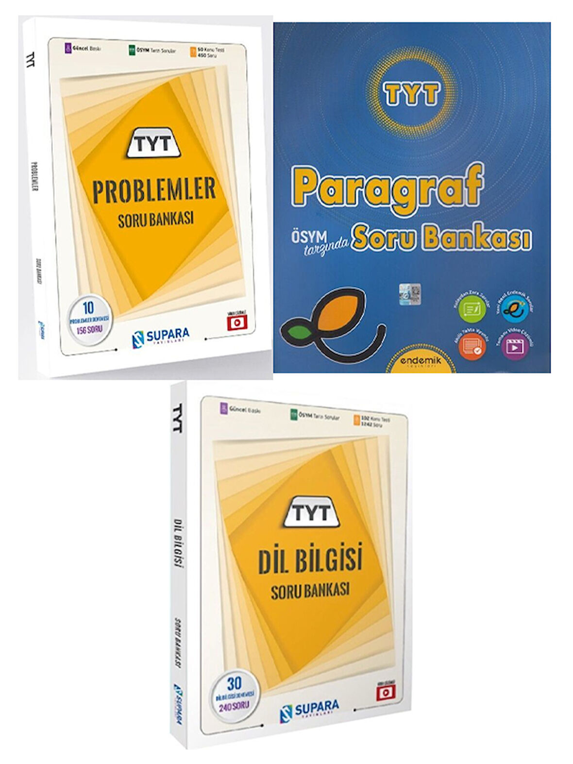 2025 TYT Problem Dil Bilgisi ve Endemik TYT Paragraf Soru 3 Kitap Set