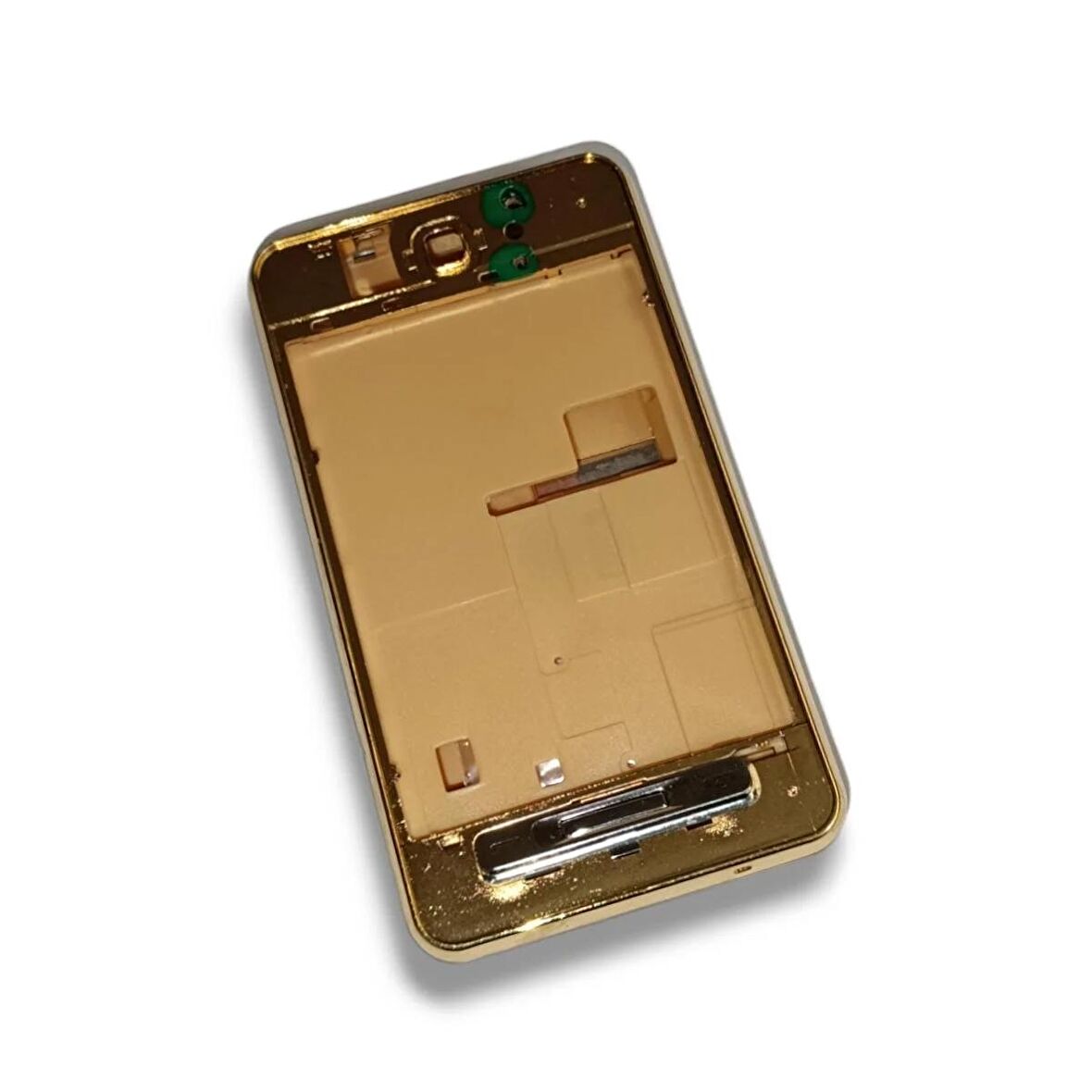 Samsung F480 Kasa Samsung Galaxy F480 Uyumlu Gold Renk Orta Kasa Ön Arka Kapak Tuş Takımı 