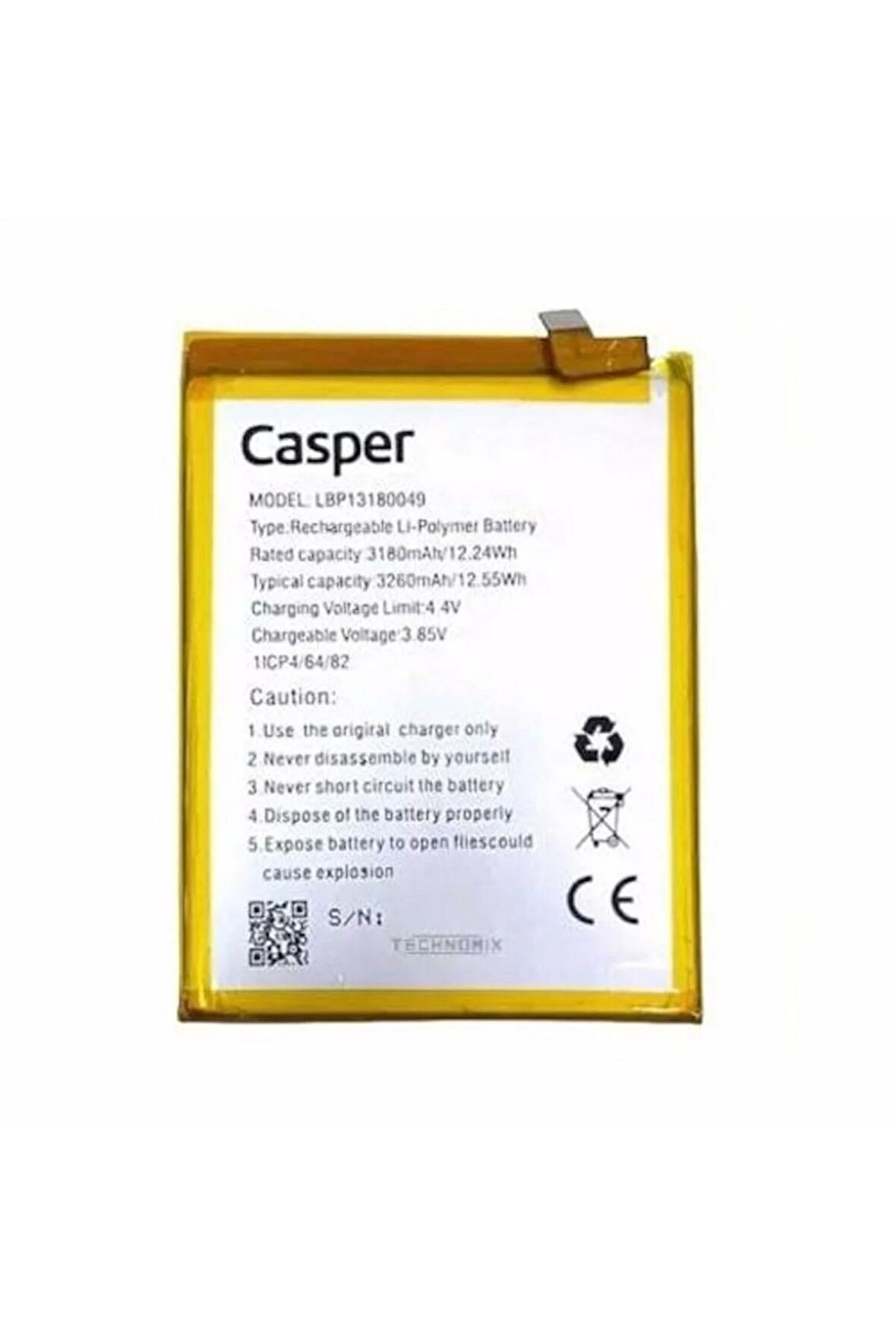 Casper Via G4 Uyumlu Telefon Bataryası Pil