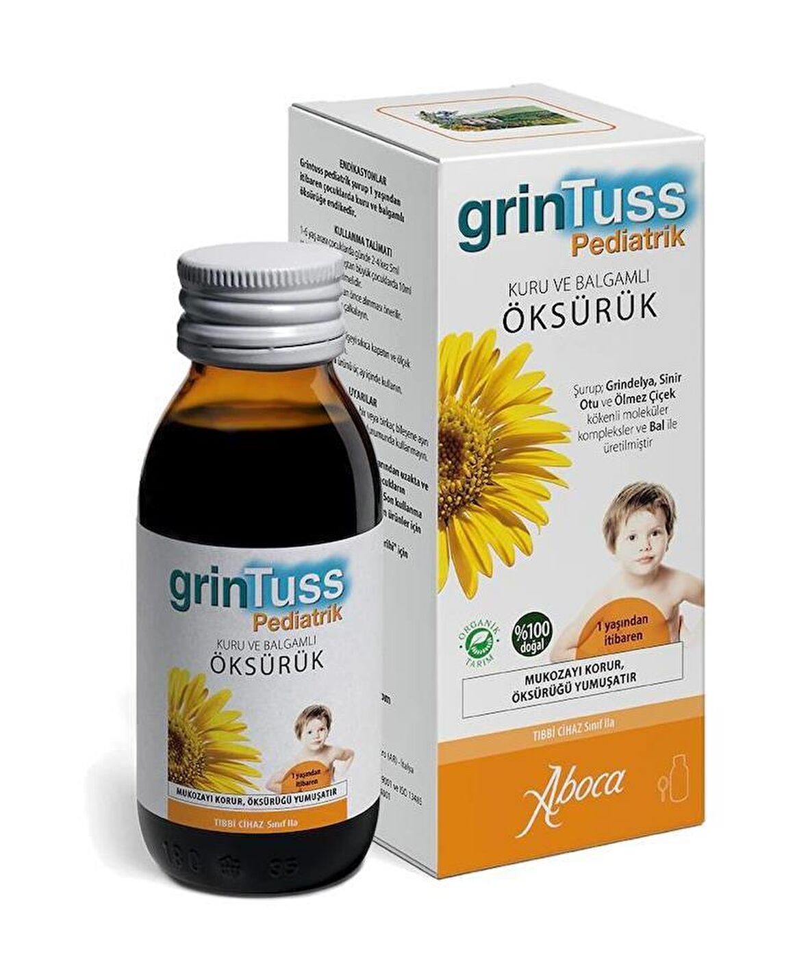 Grintuss Pediatrik Öksürük Şurubu Kids128 Gr