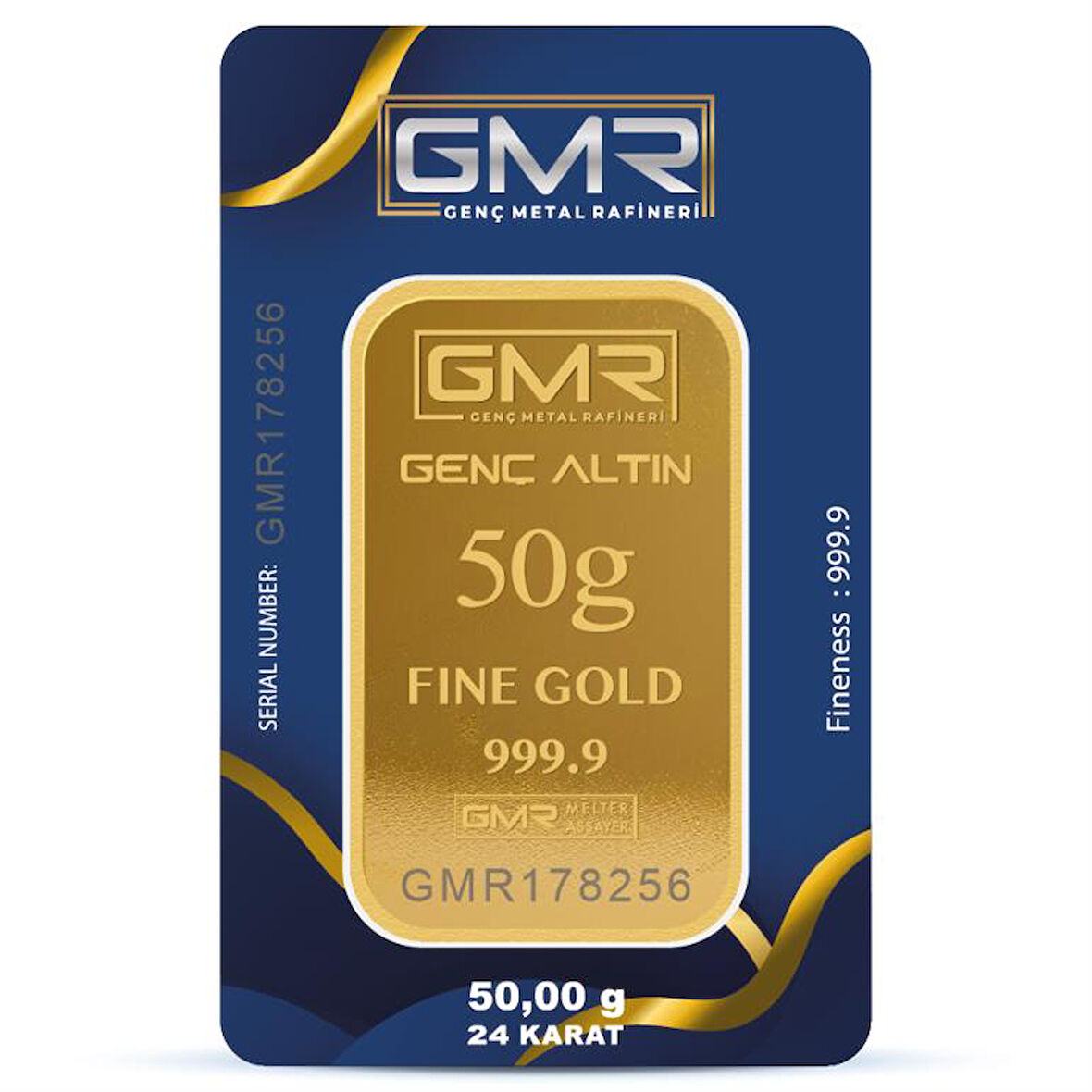 RimaGold 50 gr 24 Ayar 999.9 Milyem GMR Gram Altın