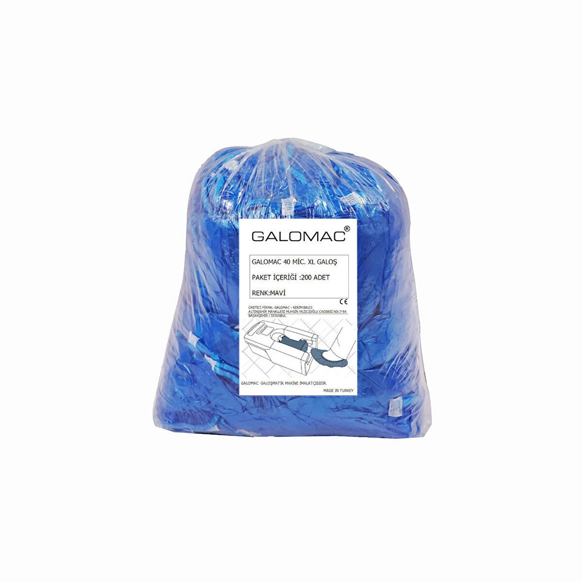 Galomac Büyük Boy Yırtılmaz Galoş 200'lü