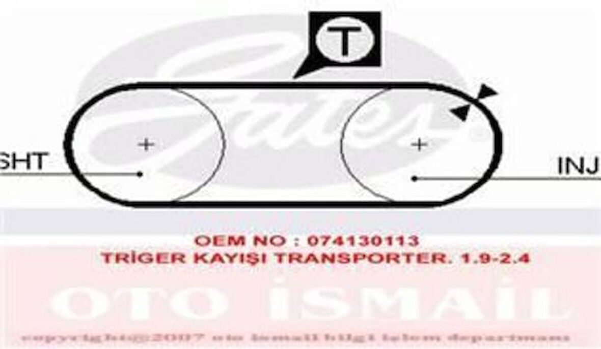 Gates 5246 Eksantrik Kayışı 077x210 Transporter 1.9 2.4 Ct644 74130113