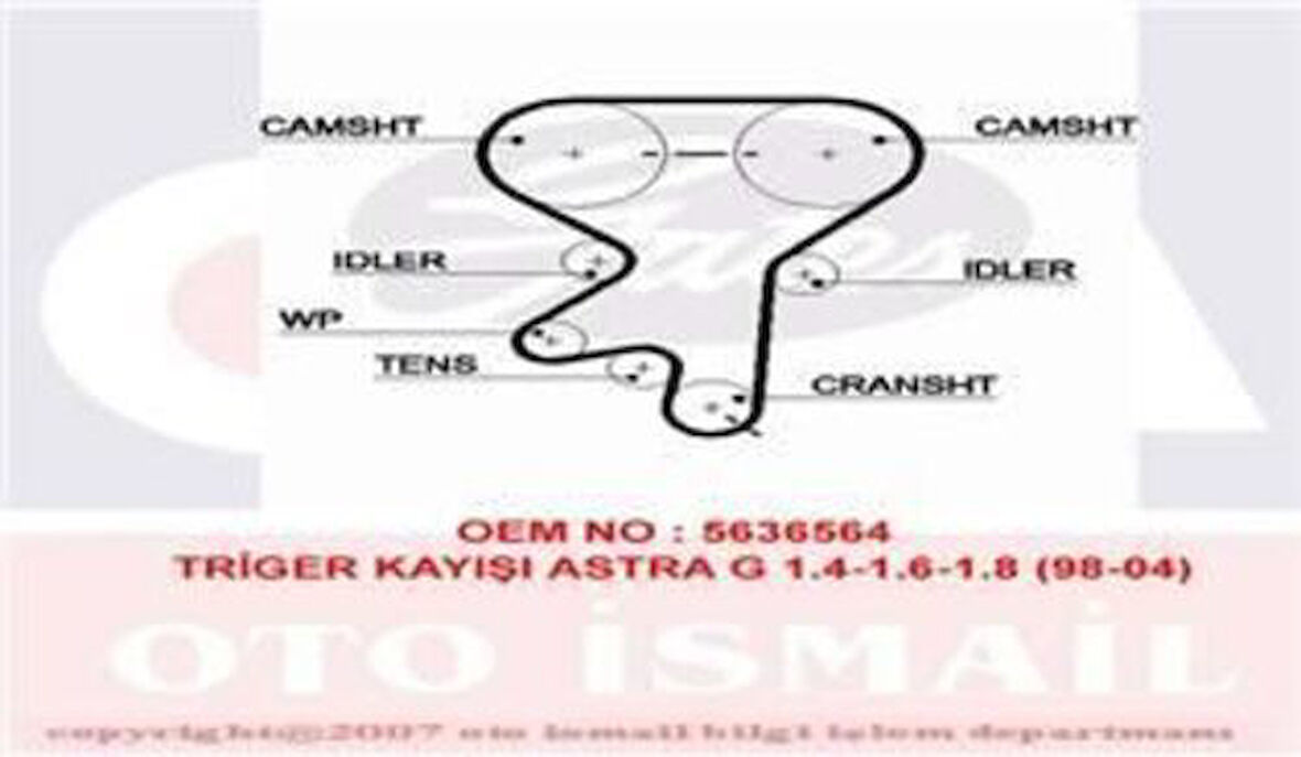 Gates 5499XS Eksantrik Kayışı 162 Diş Astra G Vectra C 24451895