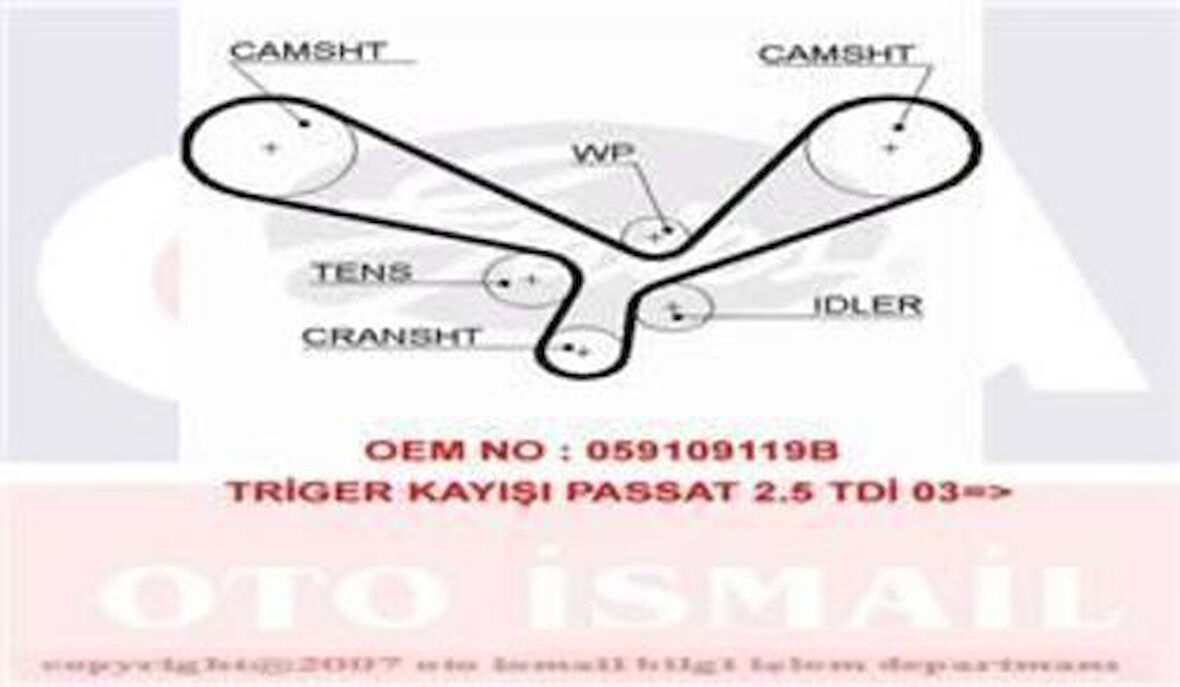 Gates 5557XS Triger Kayışı 207x300 Volkswagen Passat 2.5 TDI 24V 03 05 Audi A4 A6 A8 2.5TDI Skoda Superb 2.5TDI Ct1014 059109119B