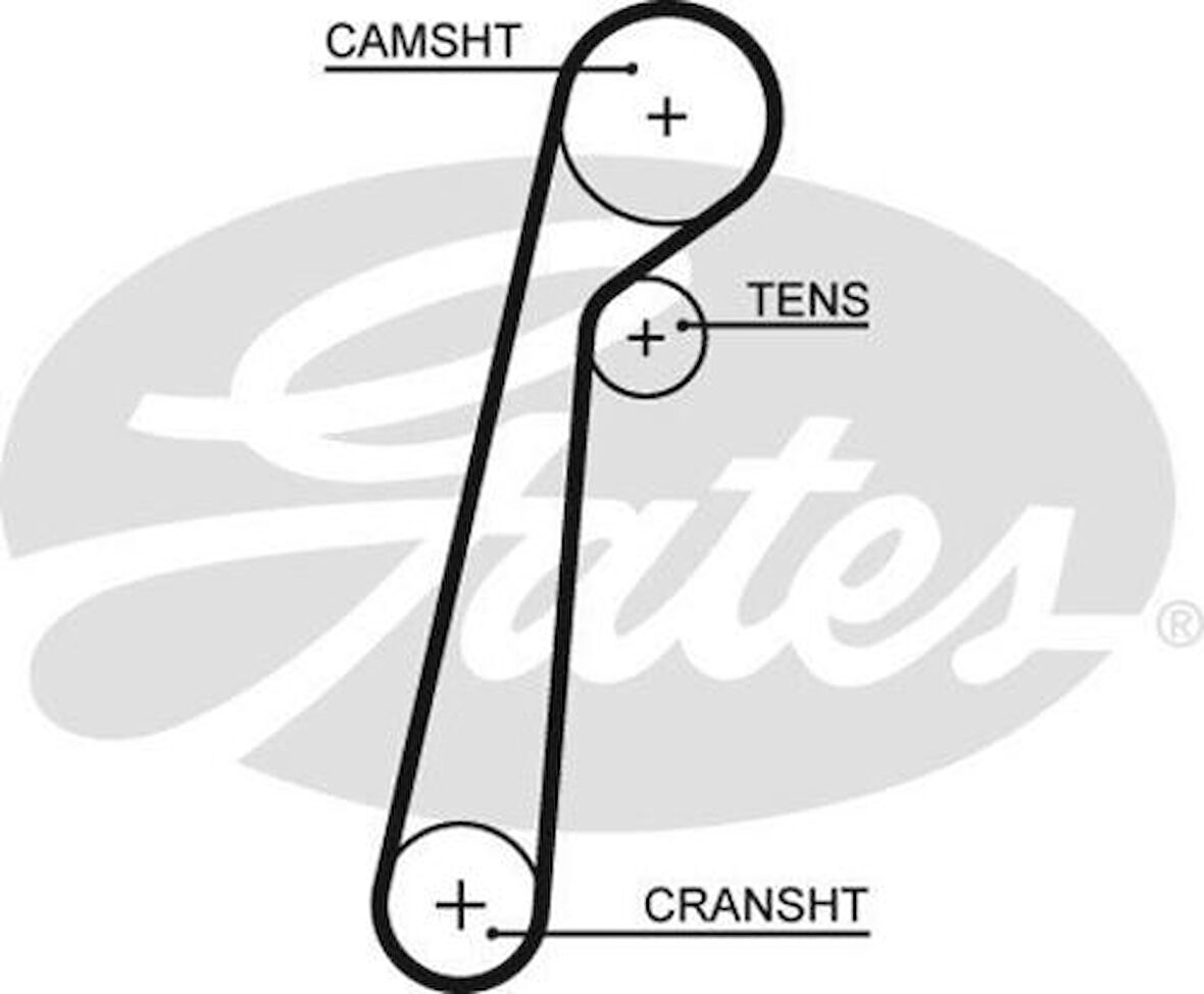 Gates 5652XS Triger Kayışı 104x300 Ford Ranger 2.9D 12V 99 02 Mazda B Seri 2.9D Proceed 2.9D 02 06 Ct1155 W90112205
