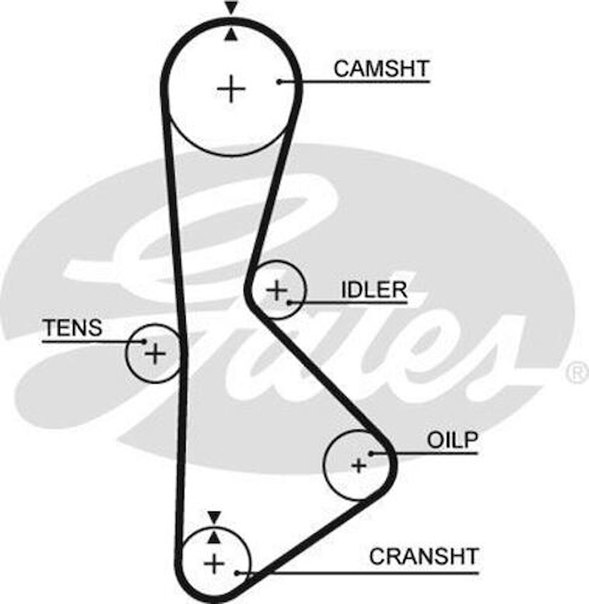 Gates T233 Triger Kayışı 127X240 Totoya Tercel 1.5 12V 86-89 1356811030