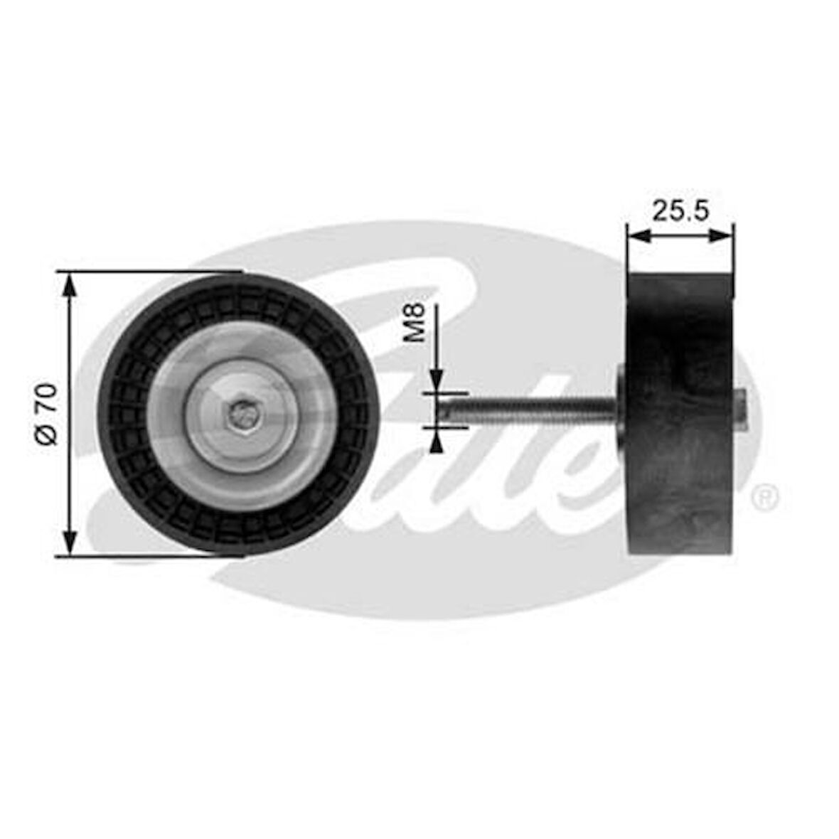 Gates T36204 Alternatör Gergi Rulmanı Fiesta V Galaxmondeo III IV Smavolvo V70 S79 4S7Q19A216JA