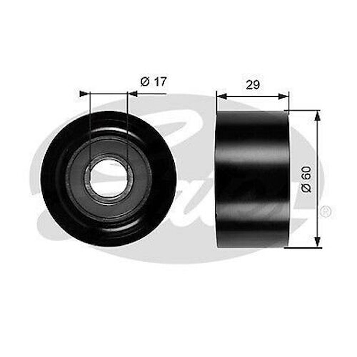 Gates T36765 Kayış Gergi Rulmanı Kanallı C218 13>17 W212 13>15 S212 12>16 W213 16>18 W222 14> Sprinter 18>