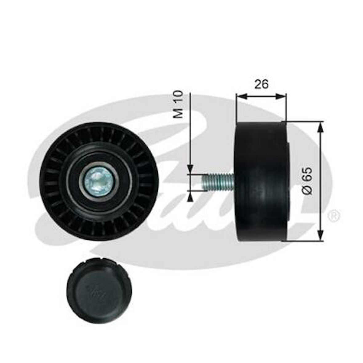 Gates T36766 Kayış Gergi Rulmanı X153 15>19 W205 14>18 C205 15>18 A205 16>18 S205 14>18 C253 15>19 W222 14>16