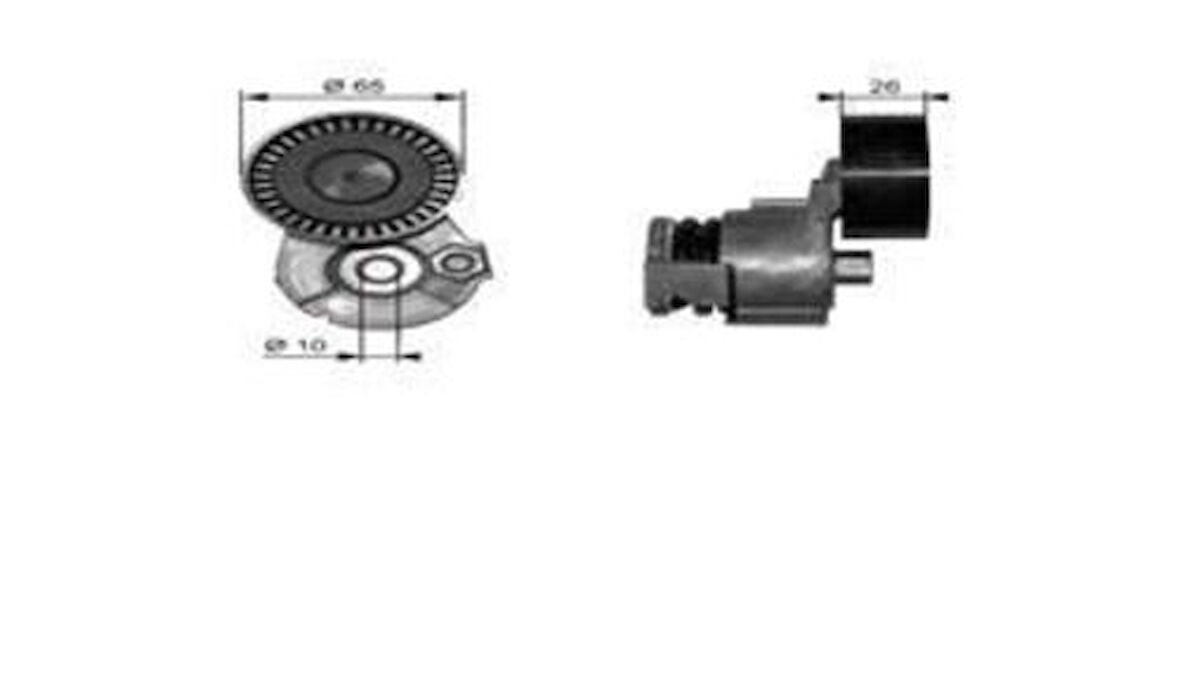Gates T39009 Alternatör Gergi Rulmanı Kütüklü Qashqai Note Logan Clio Kangoo Megane Modus 1.5 DCI K9K Motor 2006- 8200608550