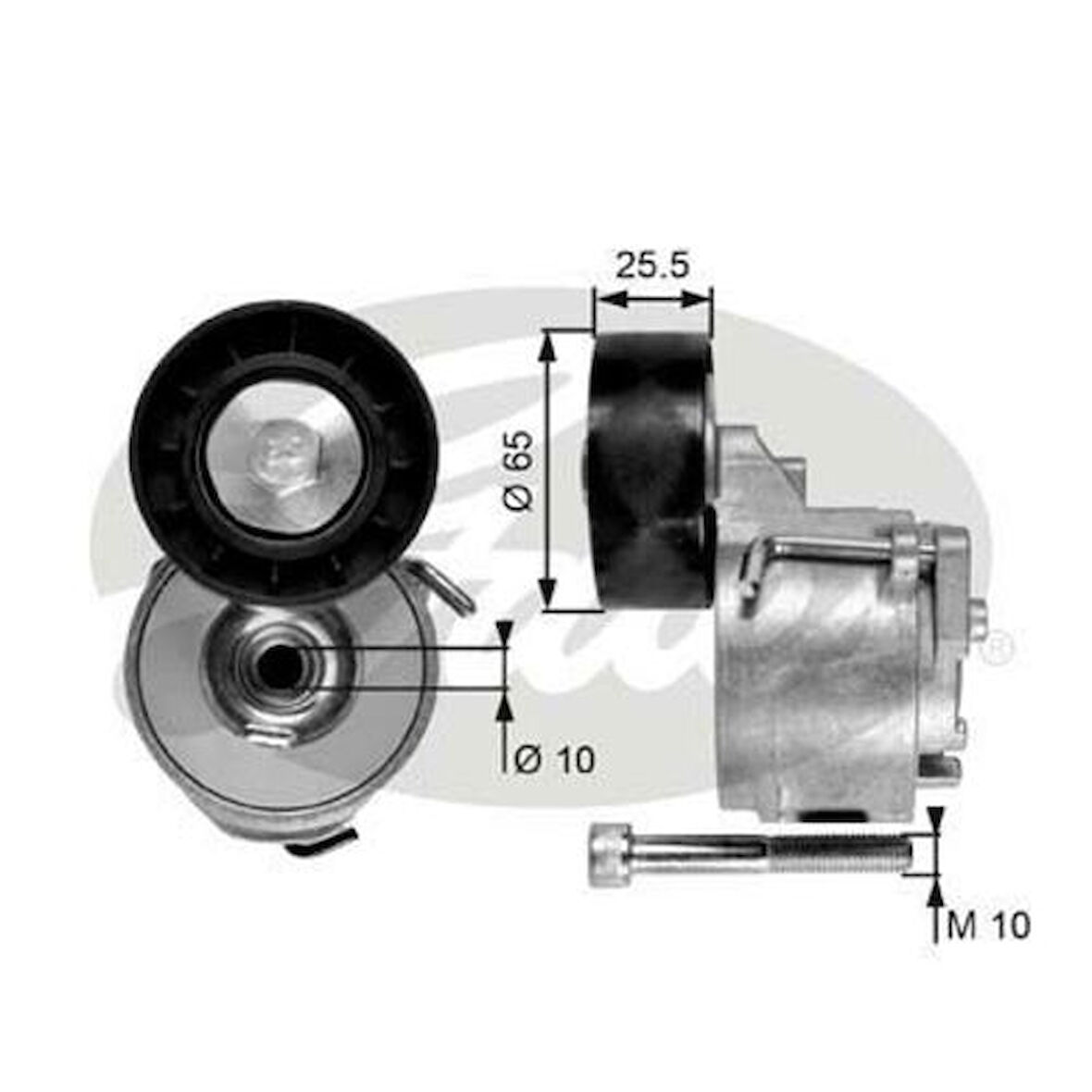 Gates T39017 Alternatör Gergi Rulmanı Kütüklü Opel Astra H Vectra C Zafira Signum 1.9CDTI Bravo II Doblo 1.6 1.9D 51773551