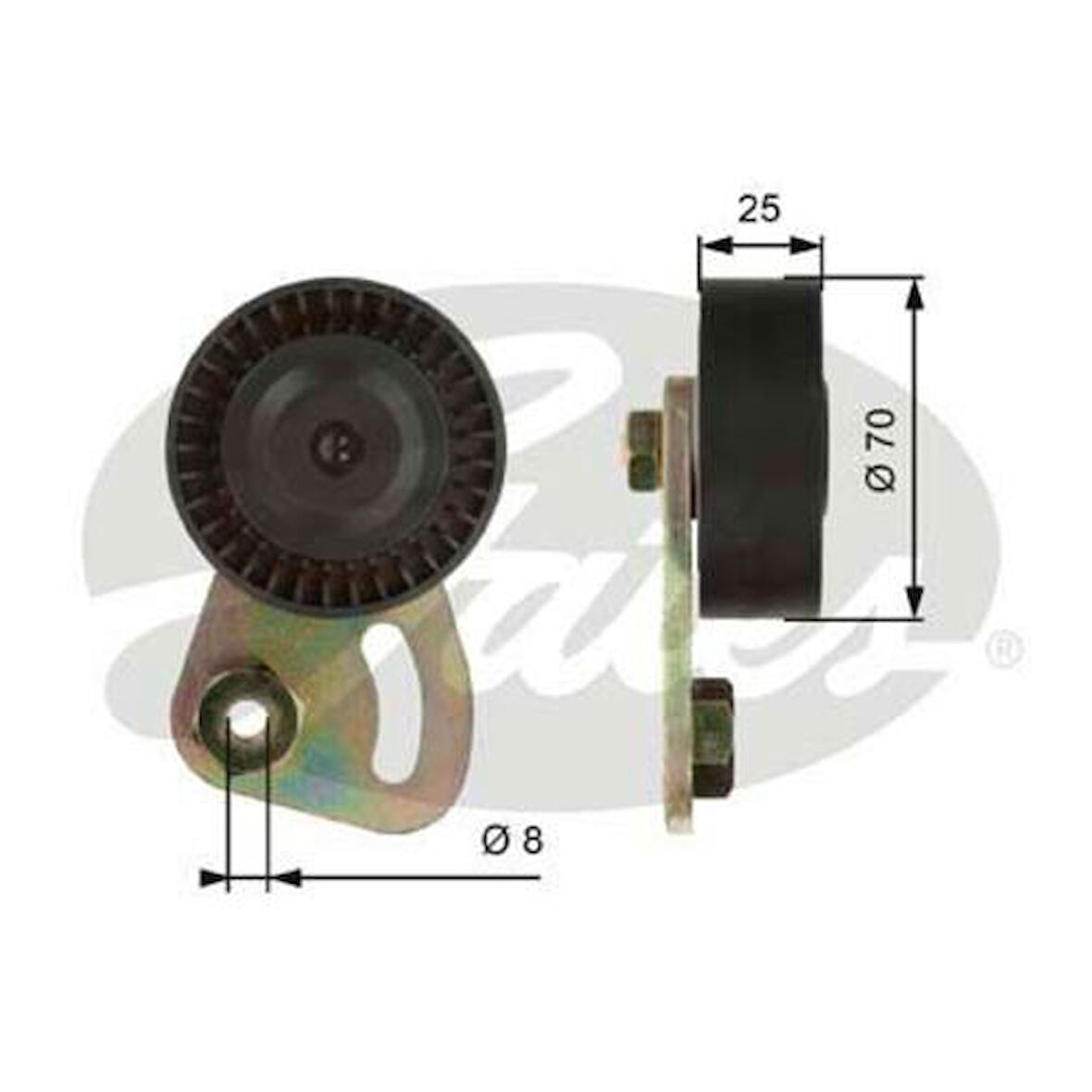 Gates T39019 V Kayış Gergi Rulmanı BMW E36 E38 E39 Land Rover Freelander 0 64552245584