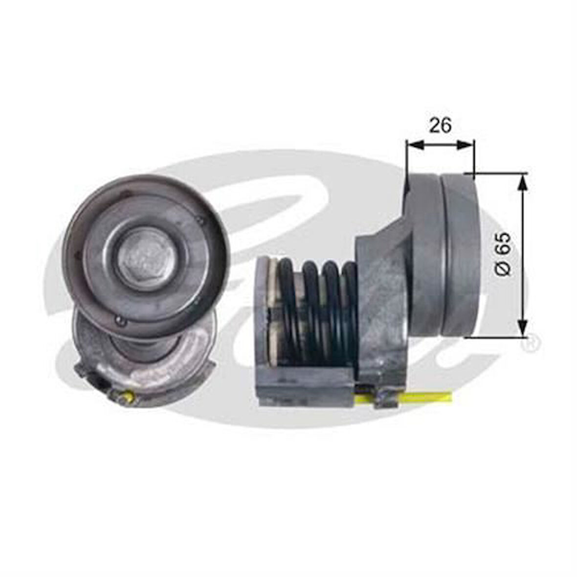 Gates T39023 Alternatör Gergi Rulmanı Caddy III Golf V VI Jetta III Passat Polo Touran Octavia 1.2TFSI 1.4TFSI 03C145299AF